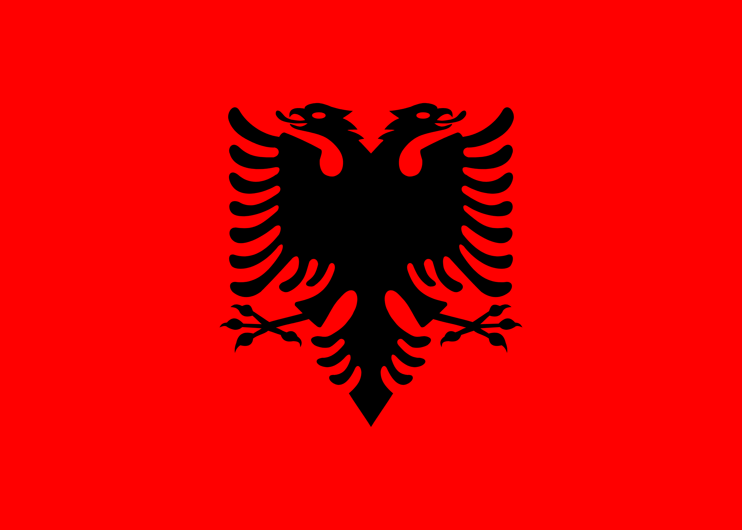 Drapeau de l&rsquo;Albanie