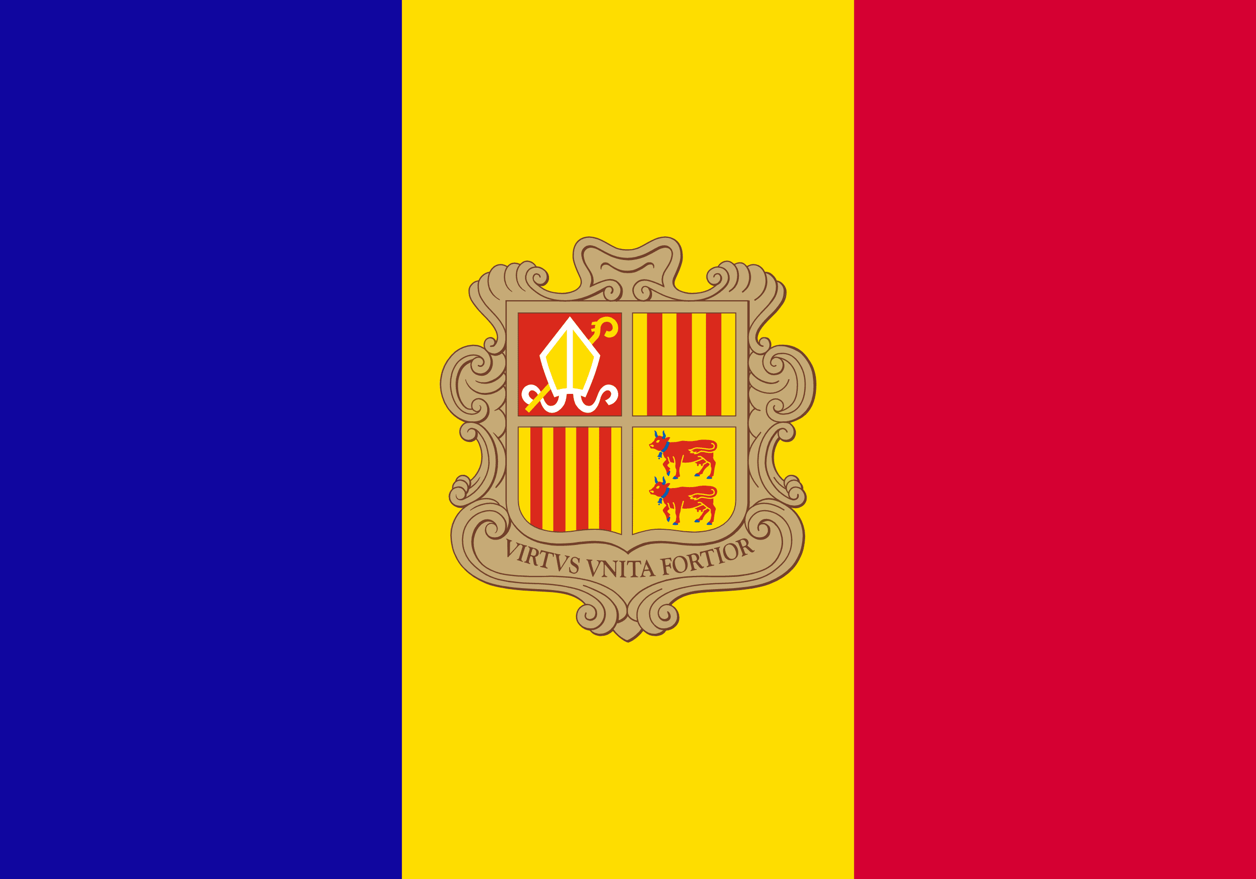 Drapeau d&rsquo;Andorre