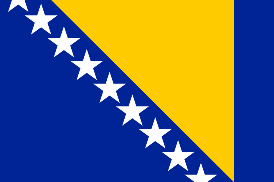 drapeau bosnie herzégovine