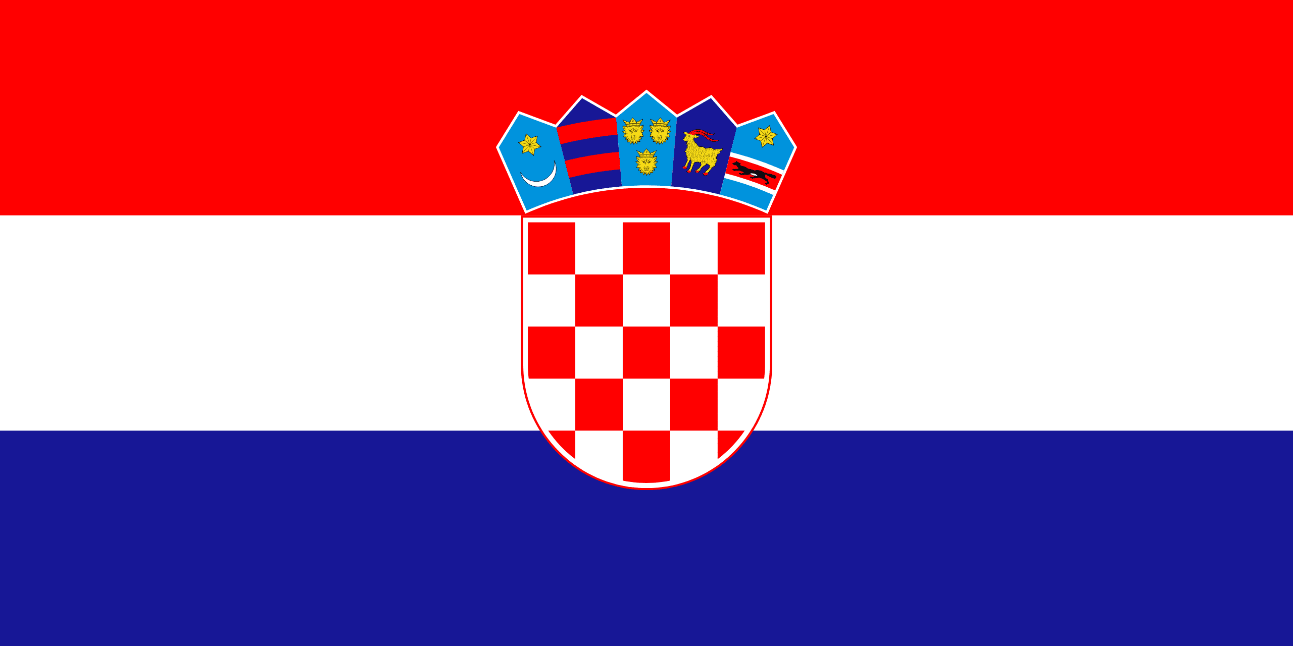 Drapeau de la Croatie