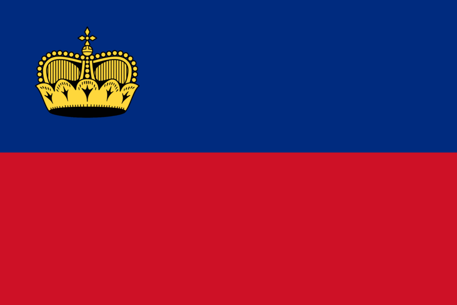 drapeau liechtenstein