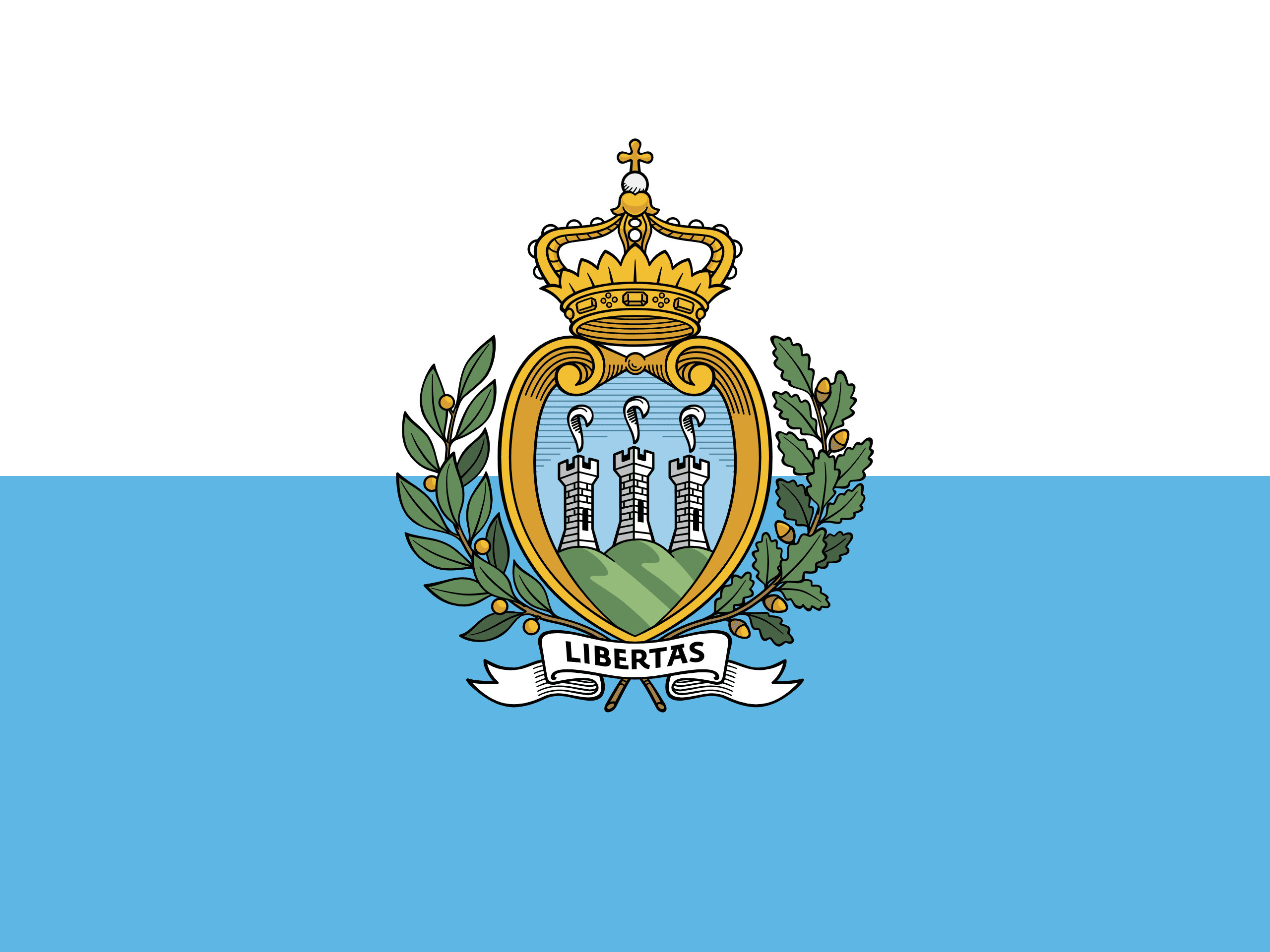 Drapeau de Saint-Marin