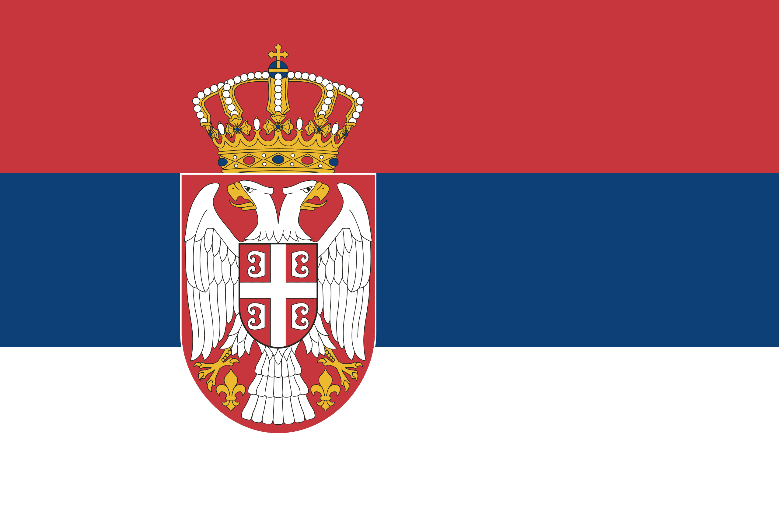 Drapeau de la Serbie